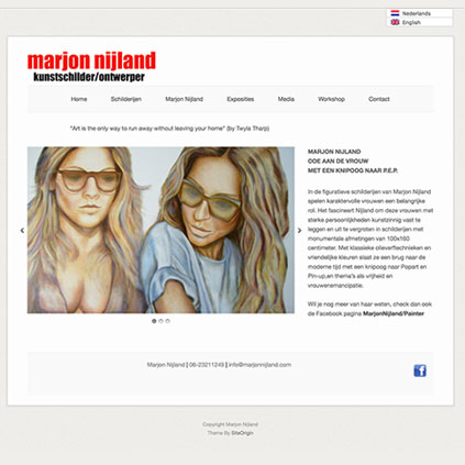 Marjon Nijland - website